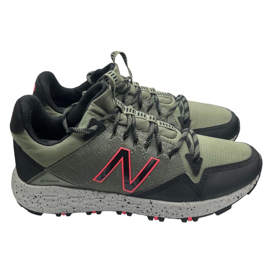 New Balance Women Fresh Foam Crag Trail V1 Running Green/Pink/Blk SZ 9 -836